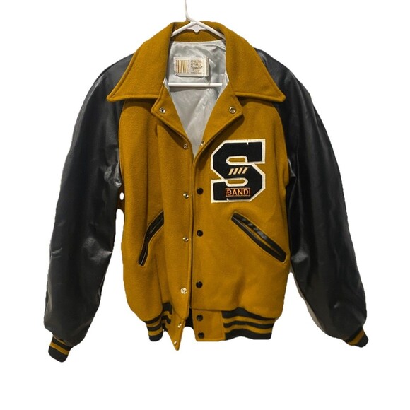 VINTAGE Howe Athletic® Apparel Wool Letterman Varsity “S" Jacket Size 40 - Picture 5 of 9